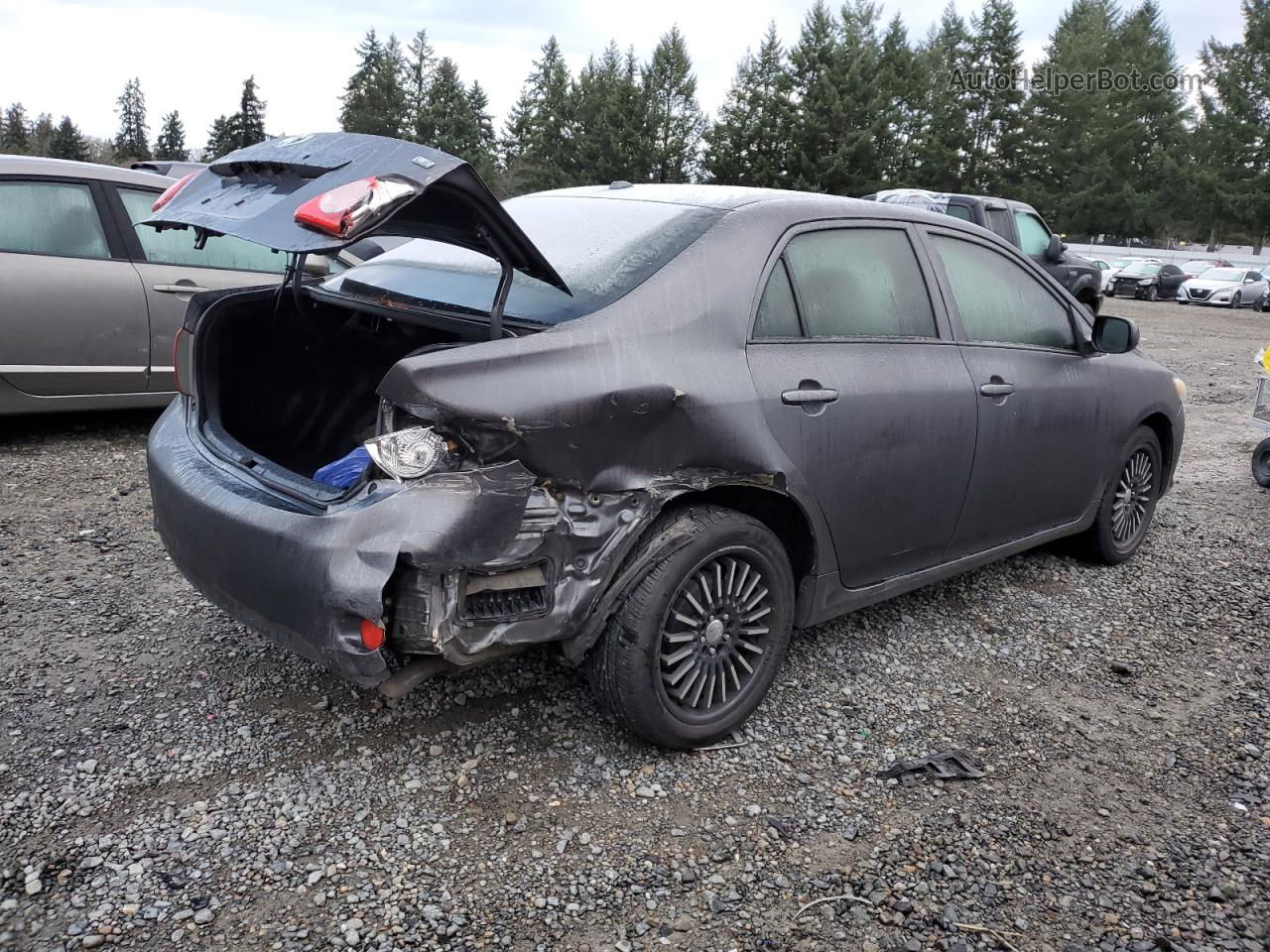 2010 Toyota Corolla Base Серый vin: JTDBU4EE8AJ083634