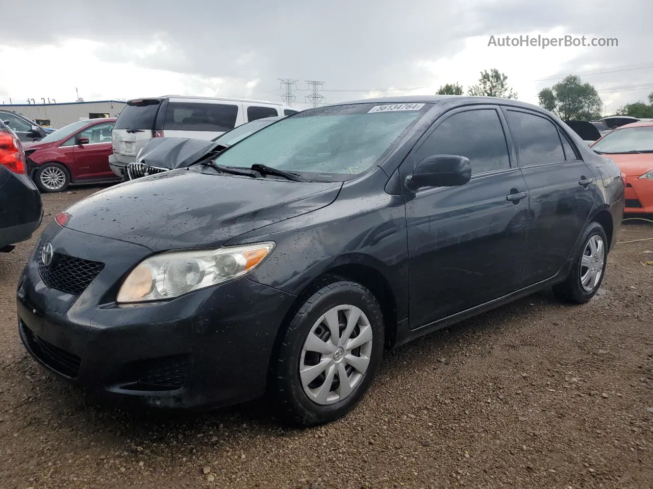 2010 Toyota Corolla Base Black vin: JTDBU4EE8AJ084301