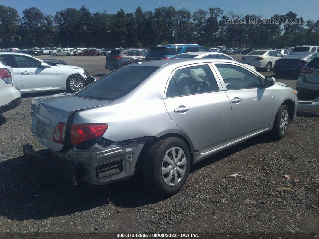 2010 Toyota Corolla   Silver vin: JTDBU4EE9A9095731