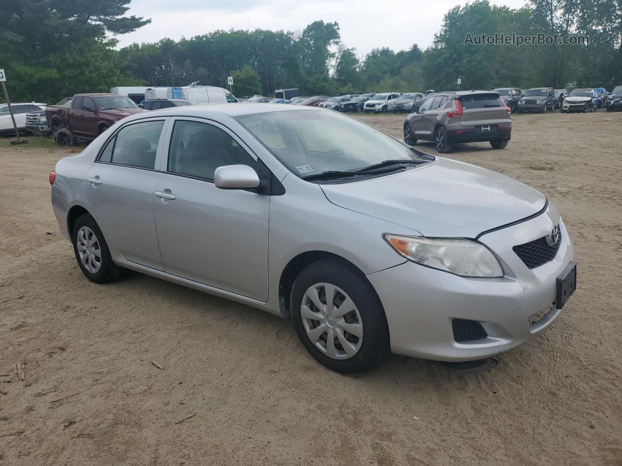 2010 Toyota Corolla Base Silver vin: JTDBU4EE9A9116030