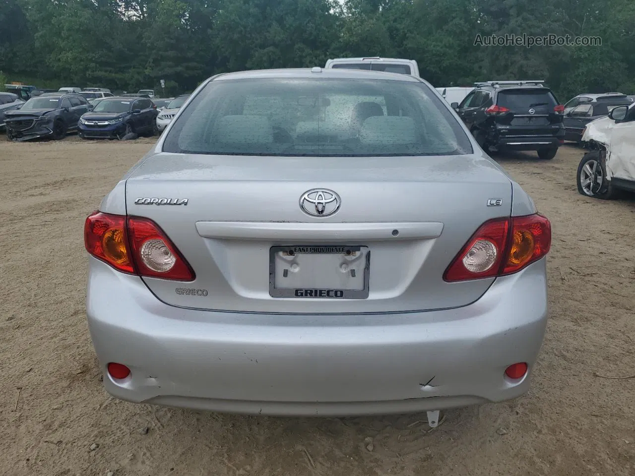 2010 Toyota Corolla Base Silver vin: JTDBU4EE9A9116030