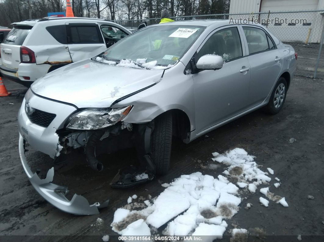 2010 Toyota Corolla Le Silver vin: JTDBU4EEXA9118515