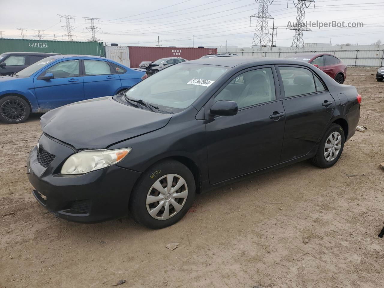 2010 Toyota Corolla Base Black vin: JTDBU4EEXAJ055432