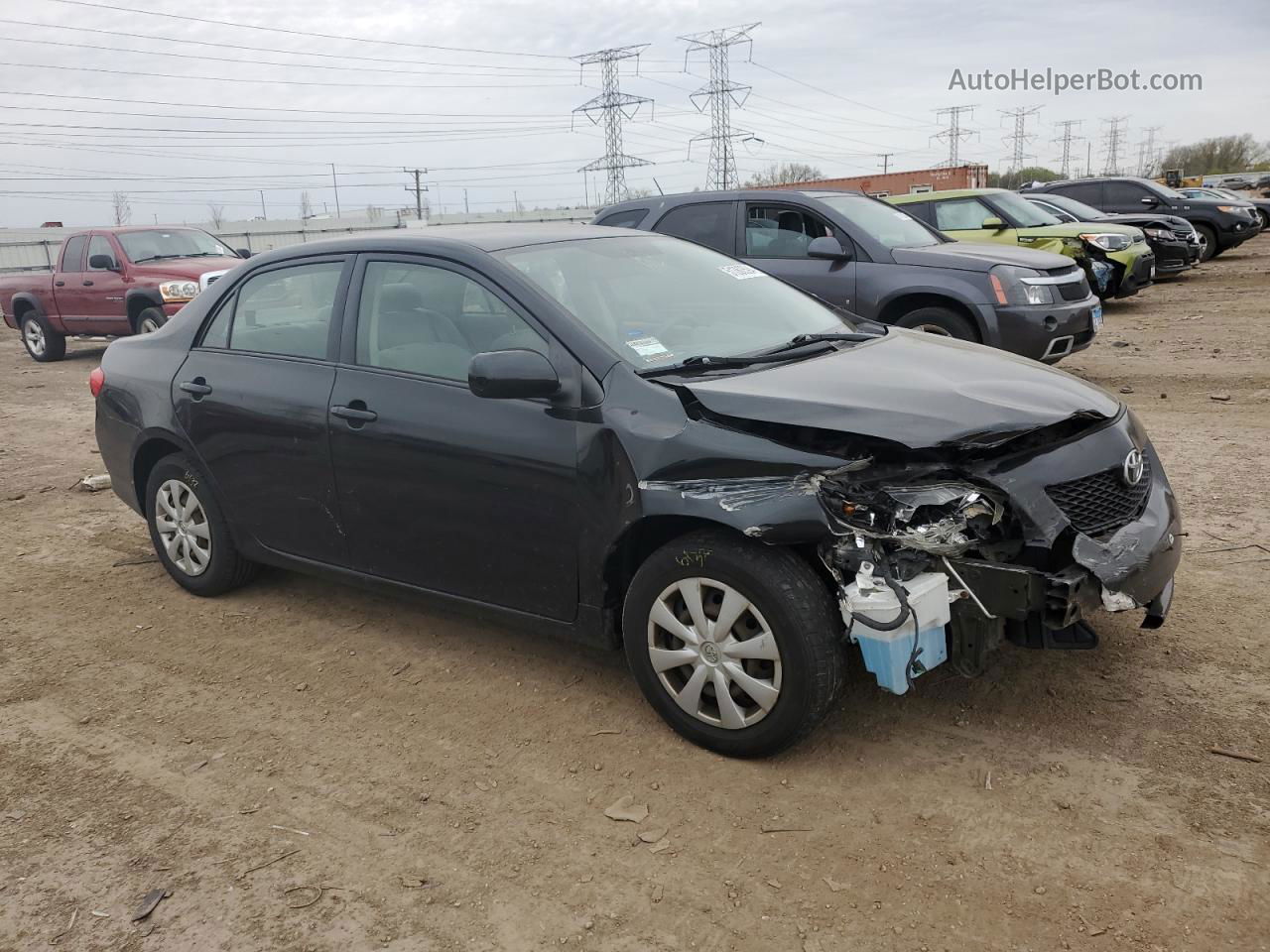 2010 Toyota Corolla Base Black vin: JTDBU4EEXAJ055432