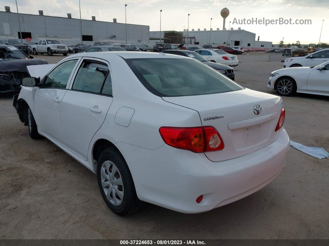 2010 Toyota Corolla Le White vin: JTDBU4EEXAJ084056