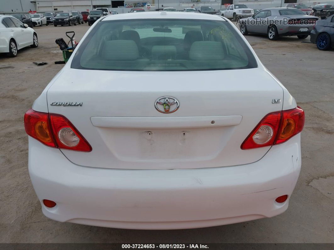 2010 Toyota Corolla Le White vin: JTDBU4EEXAJ084056