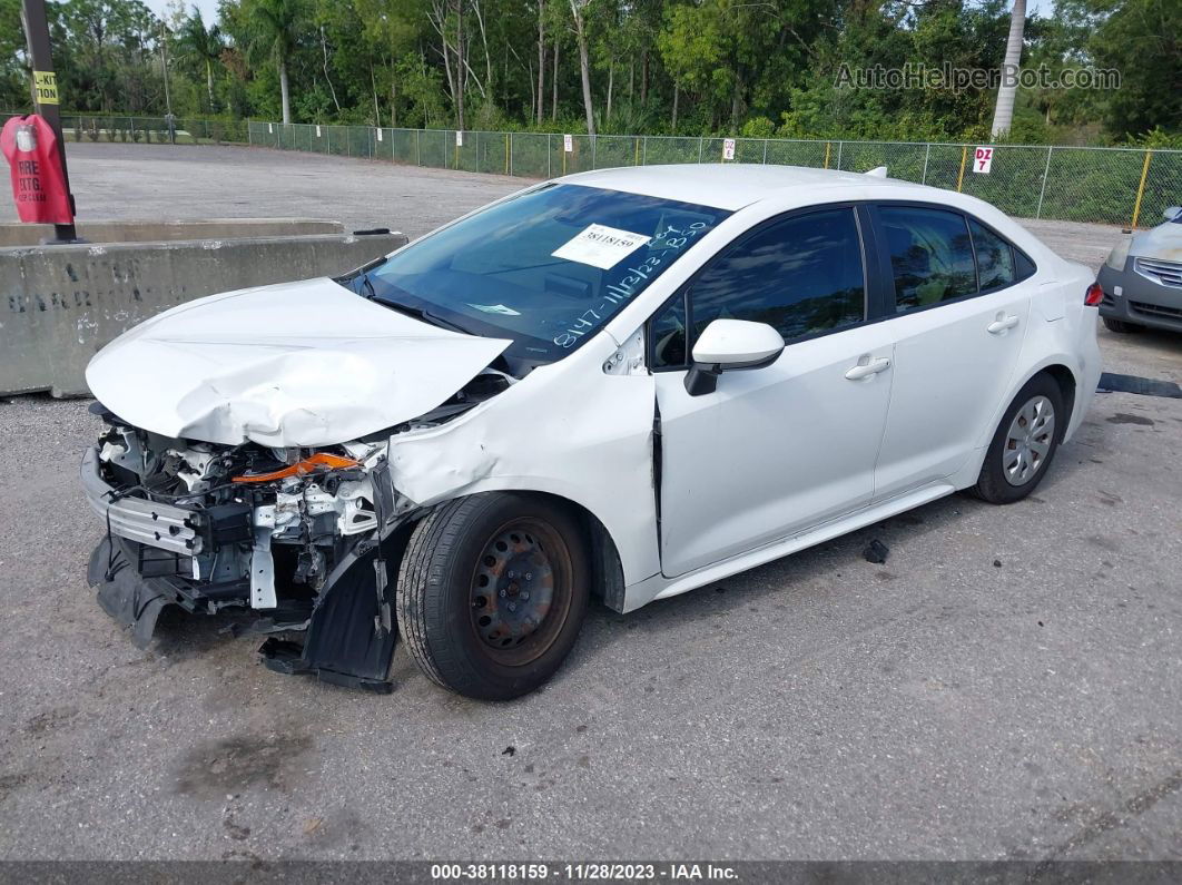 2021 Toyota Corolla L White vin: JTDDPMAE1MJ128147