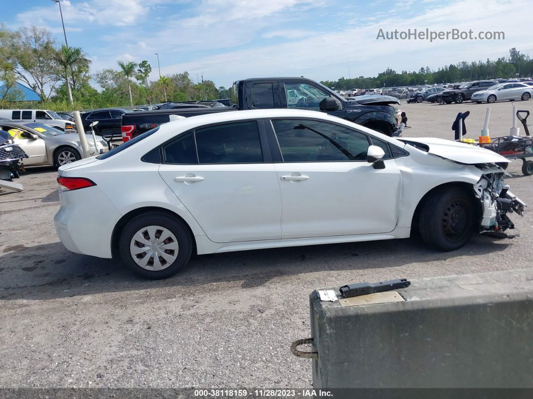 2021 Toyota Corolla L White vin: JTDDPMAE1MJ128147