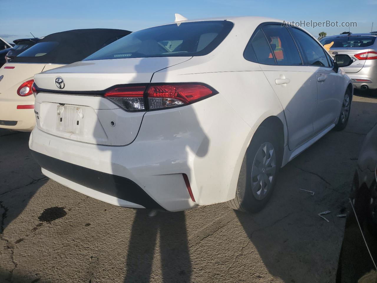 2020 Toyota Corolla L White vin: JTDDPRAE4LJ077898