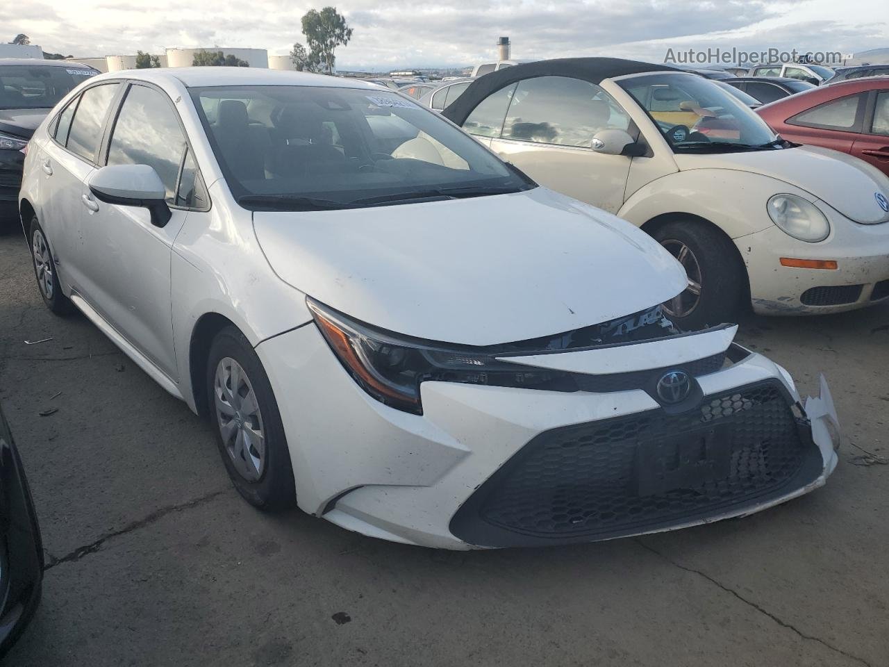 2020 Toyota Corolla L White vin: JTDDPRAE4LJ077898