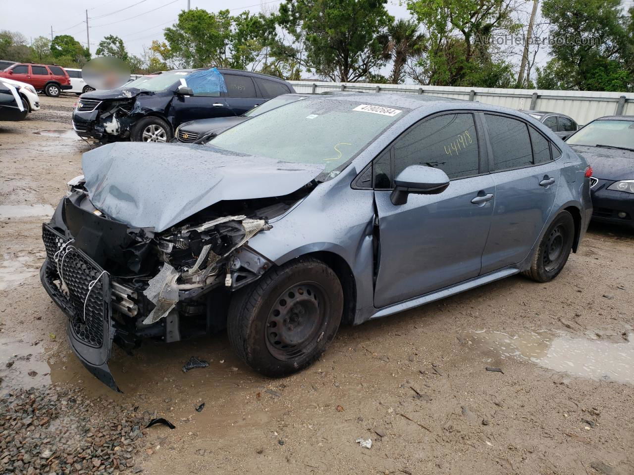 2020 Toyota Corolla L Синий vin: JTDDPRAE7LJ047701