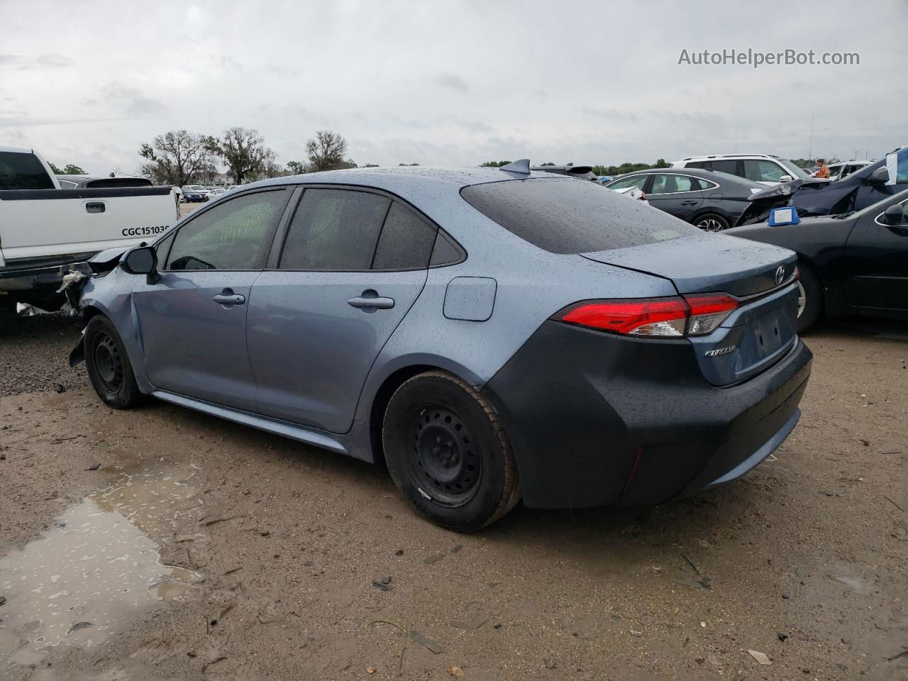 2020 Toyota Corolla L Синий vin: JTDDPRAE7LJ047701