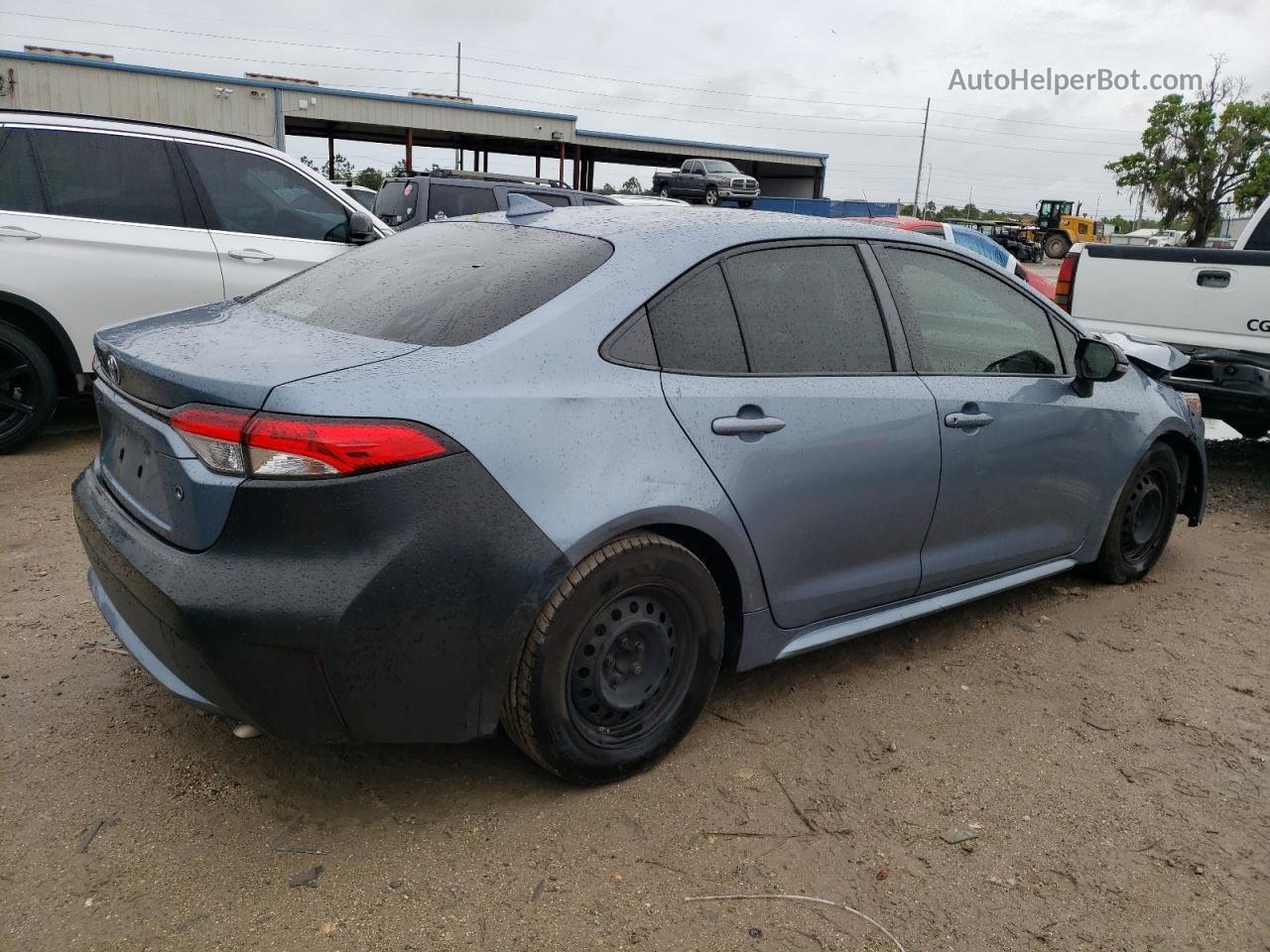 2020 Toyota Corolla L Blue vin: JTDDPRAE7LJ047701