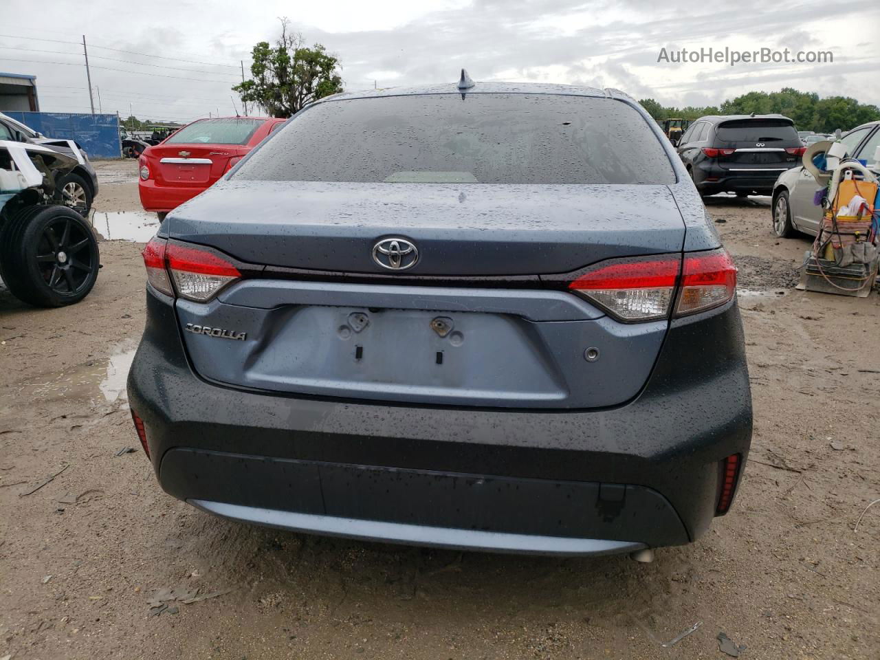 2020 Toyota Corolla L Blue vin: JTDDPRAE7LJ047701