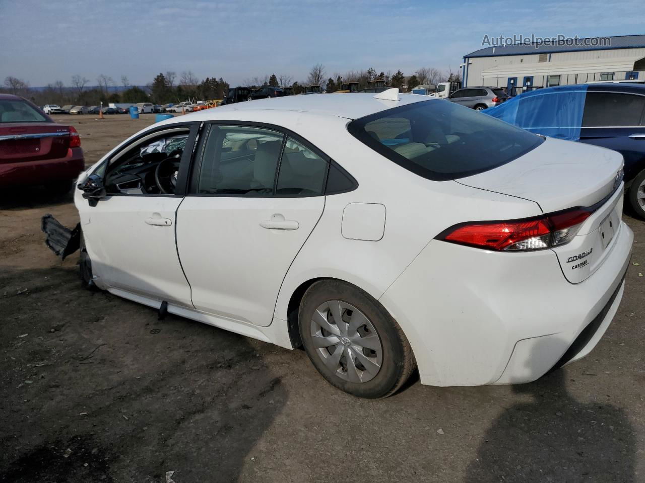 2020 Toyota Corolla L White vin: JTDDPRAE8LJ078987