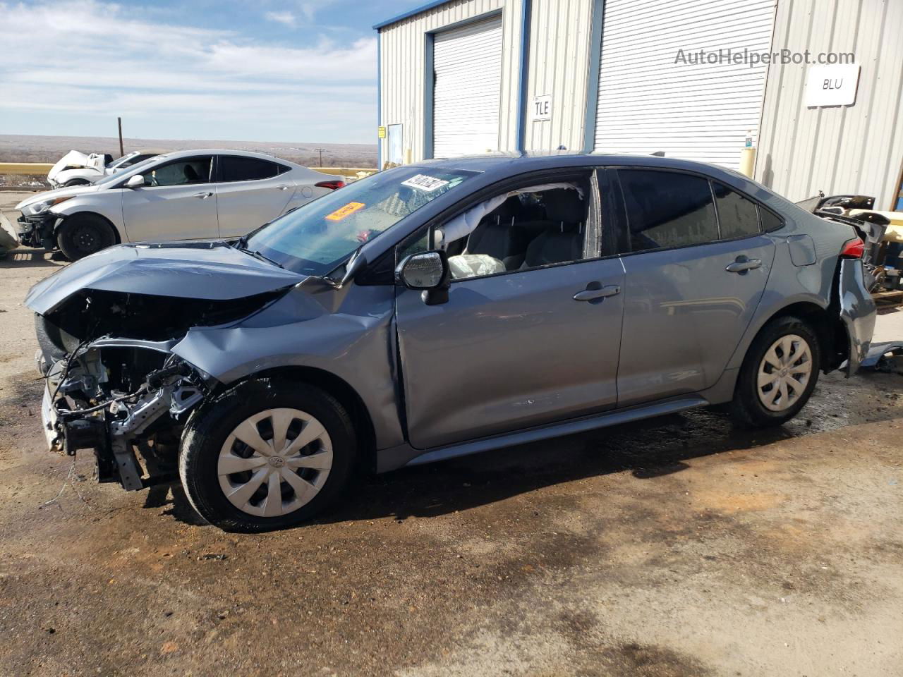 2020 Toyota Corolla L Blue vin: JTDDPRAEXLJ091109