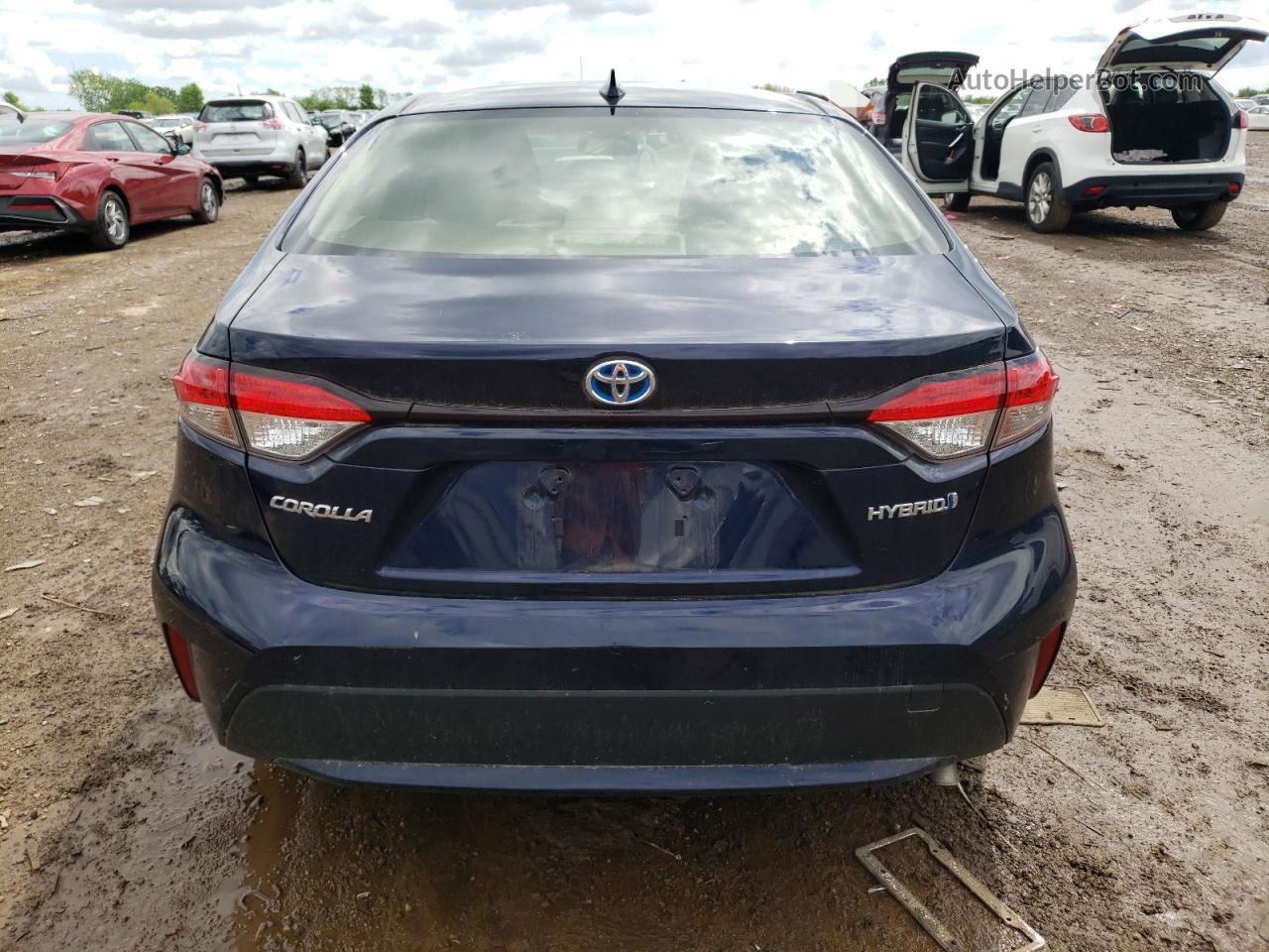 2021 Toyota Corolla Le Blue vin: JTDEAMDE0MJ008051