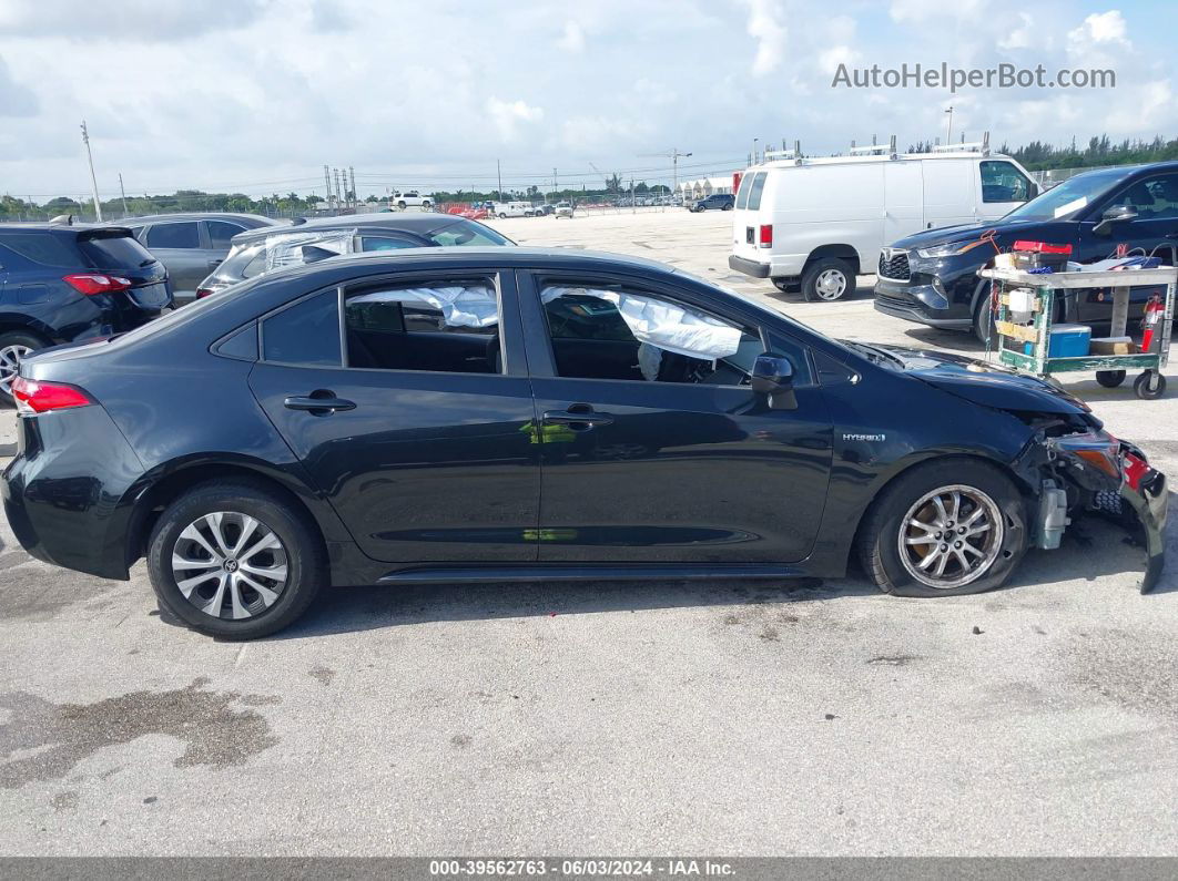 2021 Toyota Corolla Hybrid Le Black vin: JTDEAMDE0MJ010947