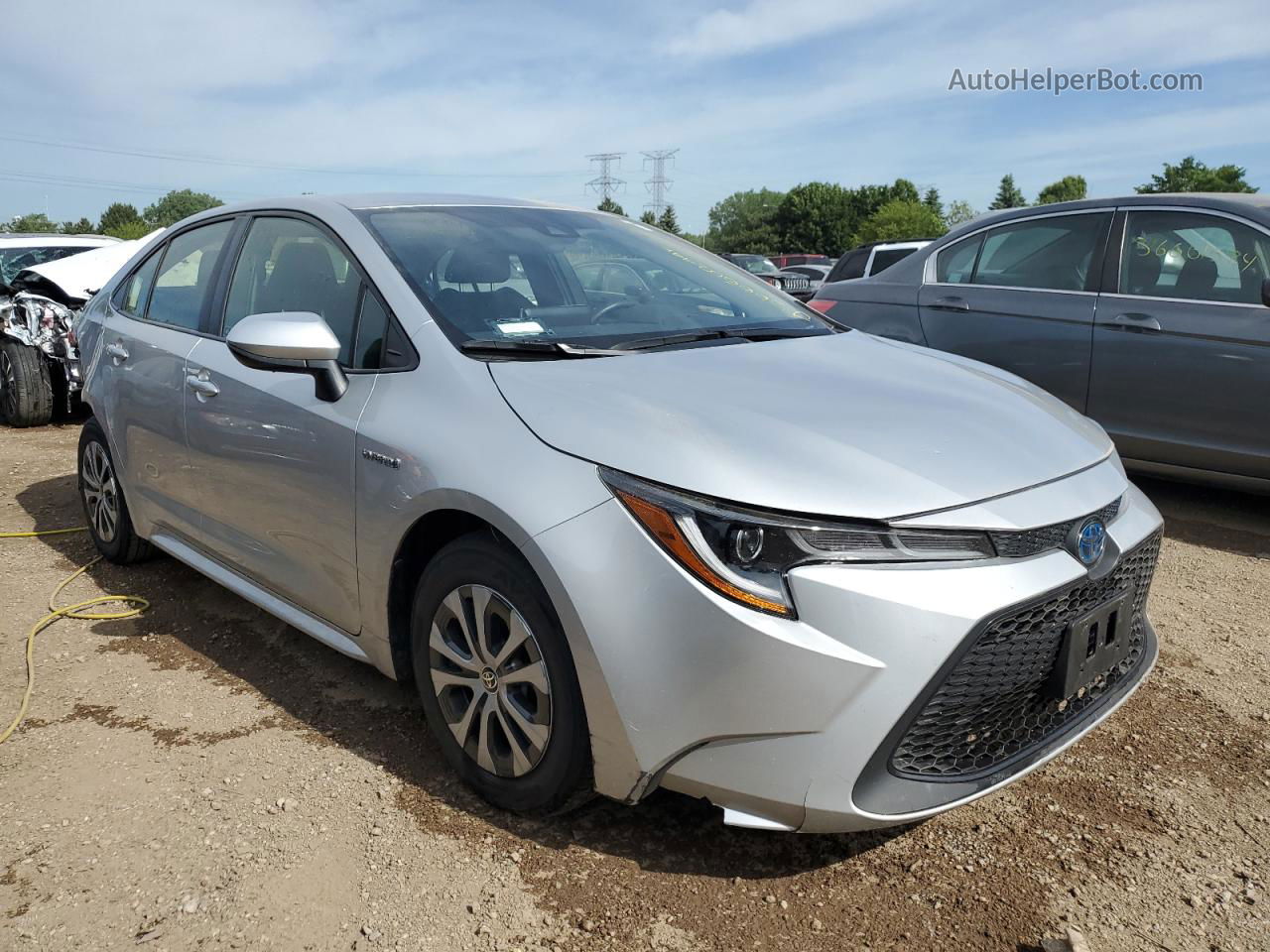 2021 Toyota Corolla Le Silver vin: JTDEAMDE0MJ016988