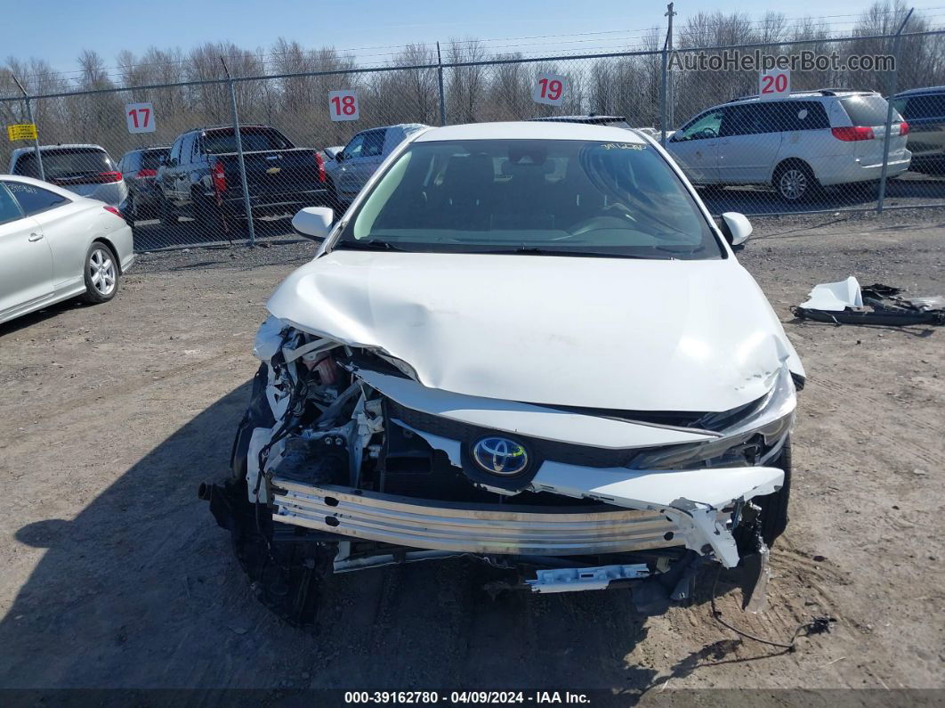 2021 Toyota Corolla Hybrid Le White vin: JTDEAMDE0MJ019129