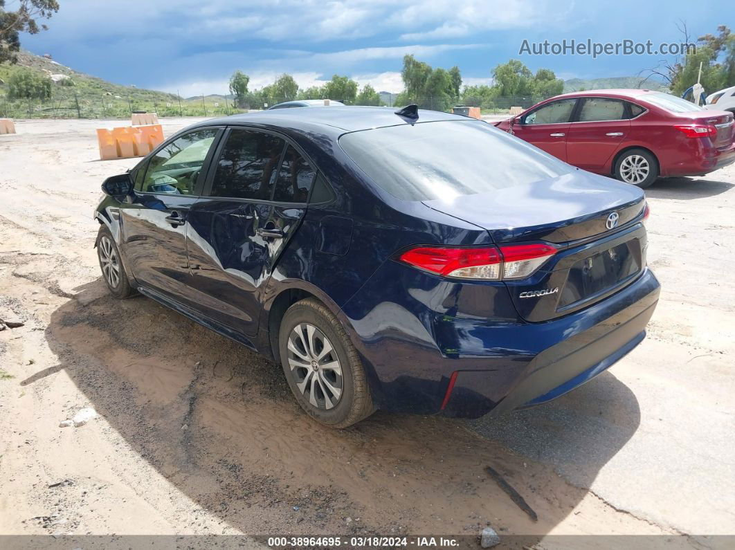 2021 Toyota Corolla Hybrid Le Dark Blue vin: JTDEAMDE0MJ027974