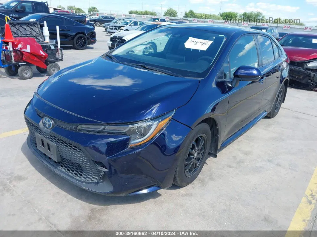 2021 Toyota Corolla Hybrid Le Blue vin: JTDEAMDE1MJ005398