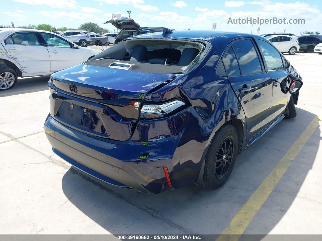 2021 Toyota Corolla Hybrid Le Blue vin: JTDEAMDE1MJ005398