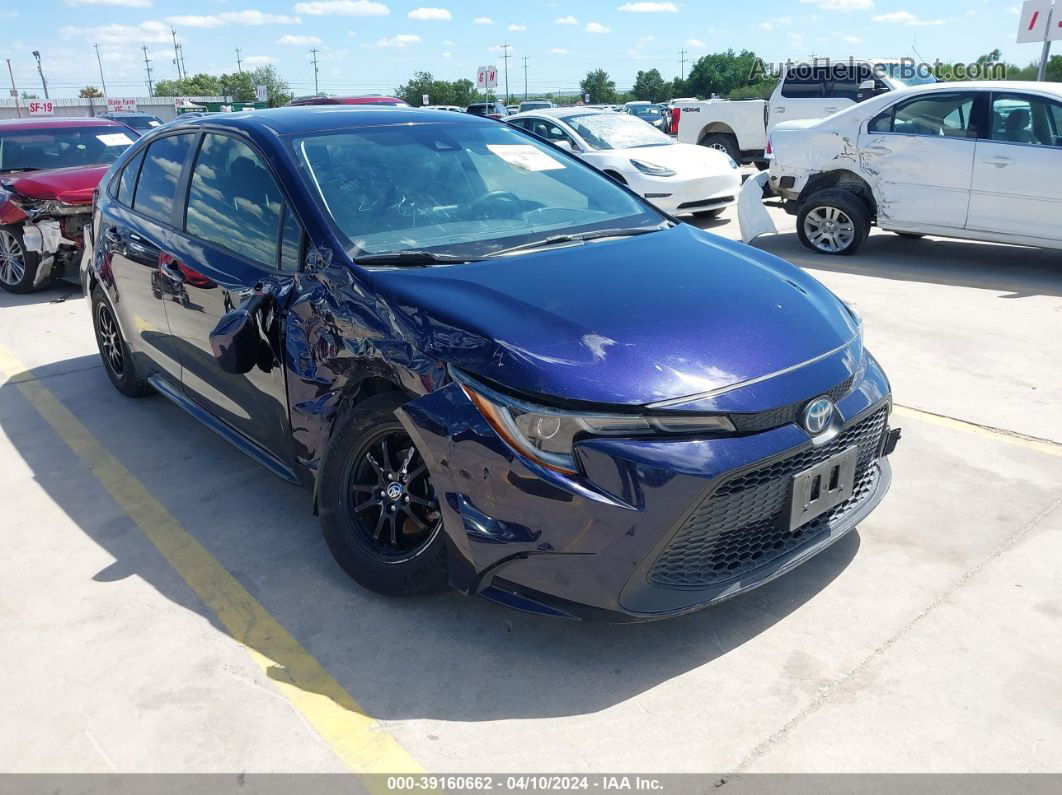 2021 Toyota Corolla Hybrid Le Blue vin: JTDEAMDE1MJ005398