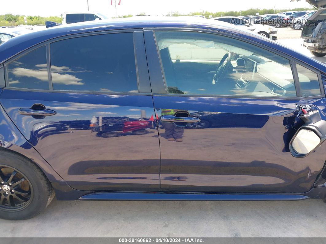 2021 Toyota Corolla Hybrid Le Blue vin: JTDEAMDE1MJ005398