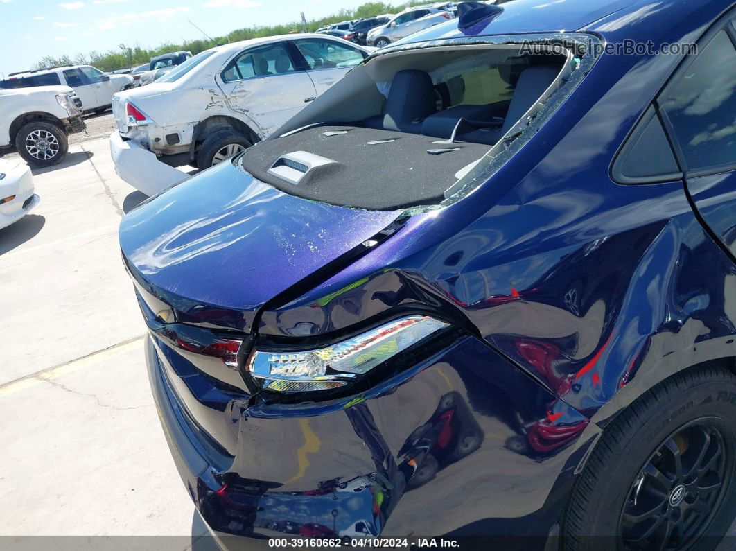 2021 Toyota Corolla Hybrid Le Blue vin: JTDEAMDE1MJ005398