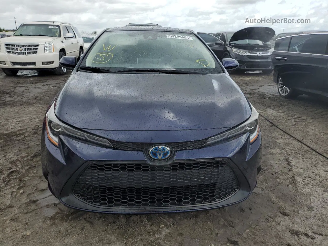 2021 Toyota Corolla Le Blue vin: JTDEAMDE1MJ014683