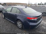 2021 Toyota Corolla Hybrid Le Blue vin: JTDEAMDE4MJ020557