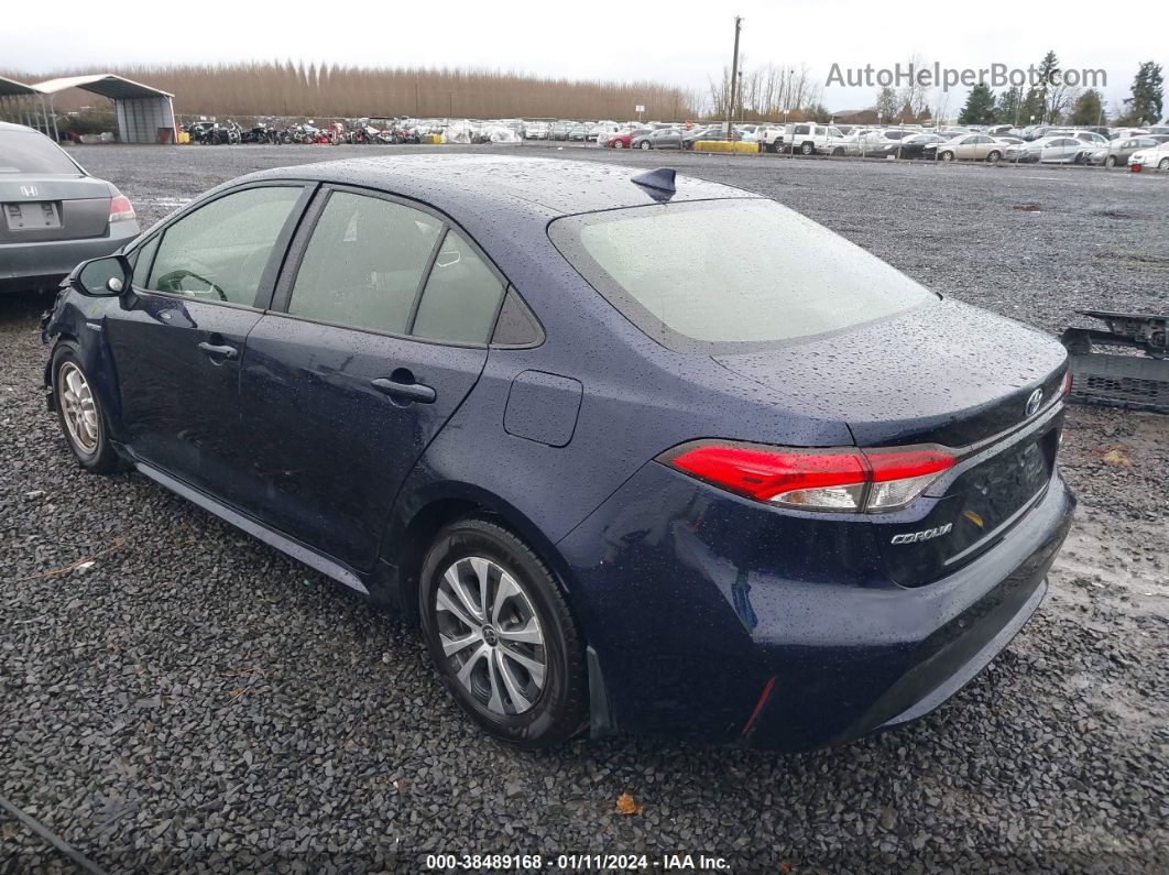 2021 Toyota Corolla Hybrid Le Blue vin: JTDEAMDE4MJ020557