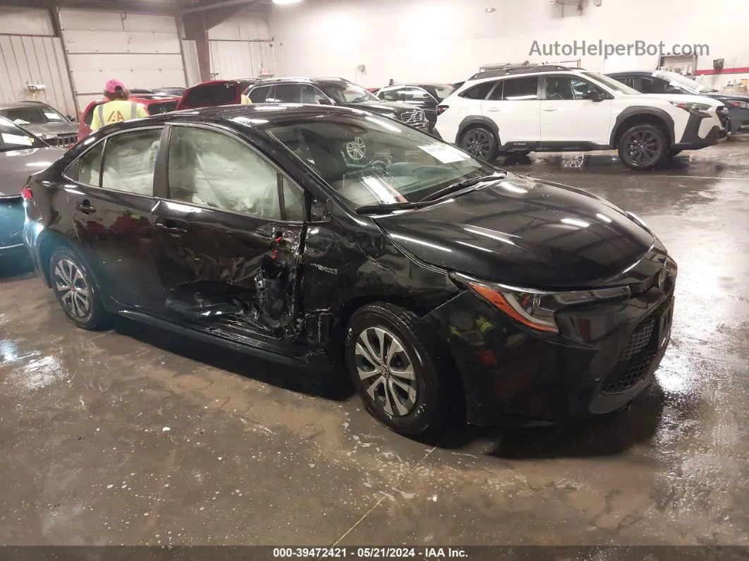 2021 Toyota Corolla Hybrid Le Black vin: JTDEAMDE4MJ030506