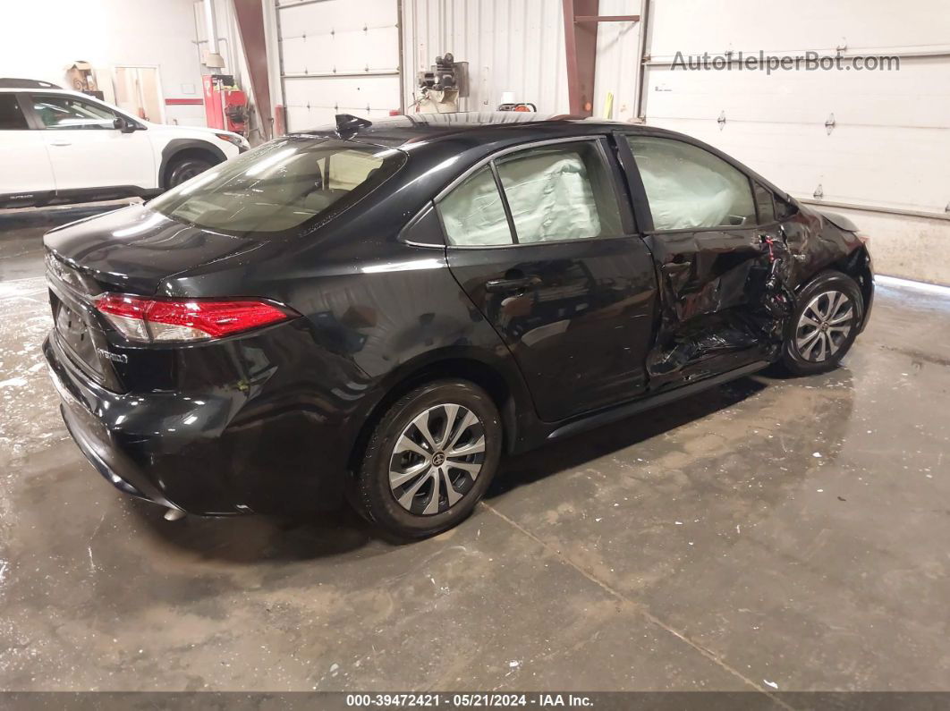 2021 Toyota Corolla Hybrid Le Black vin: JTDEAMDE4MJ030506