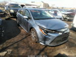 2021 Toyota Corolla Hybrid Le Light Blue vin: JTDEAMDE4MJ034345