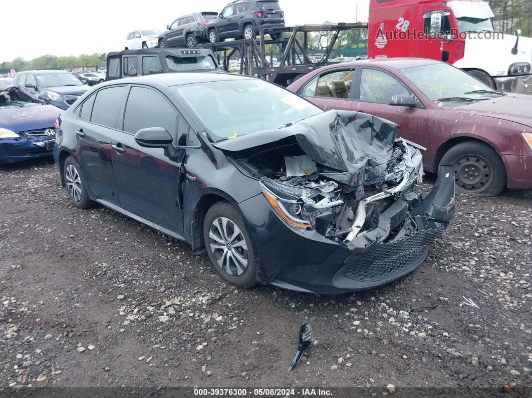 2021 Toyota Corolla Hybrid Le Черный vin: JTDEAMDE5MJ000950