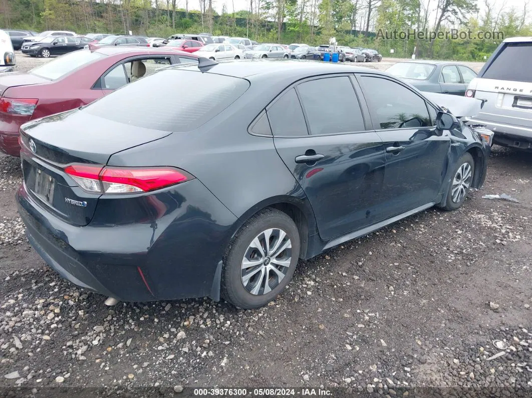 2021 Toyota Corolla Hybrid Le Черный vin: JTDEAMDE5MJ000950