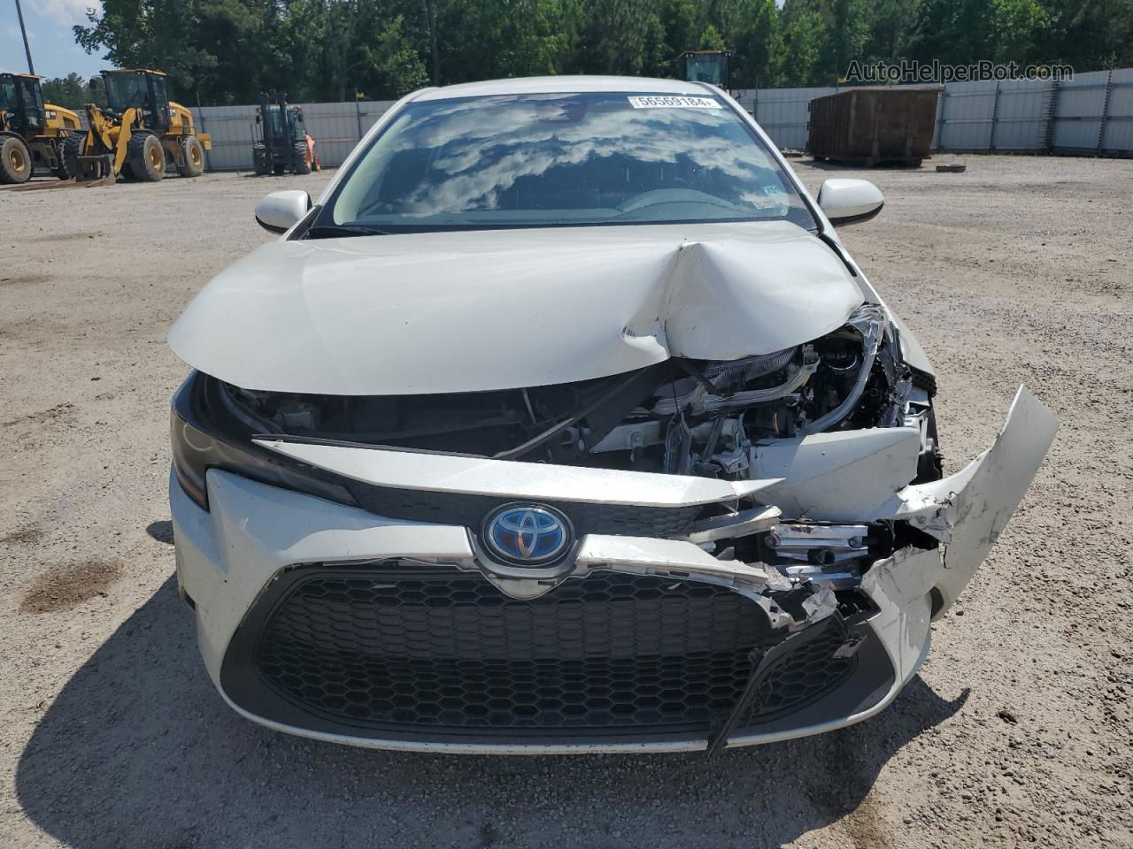 2021 Toyota Corolla Le White vin: JTDEAMDE5MJ017148