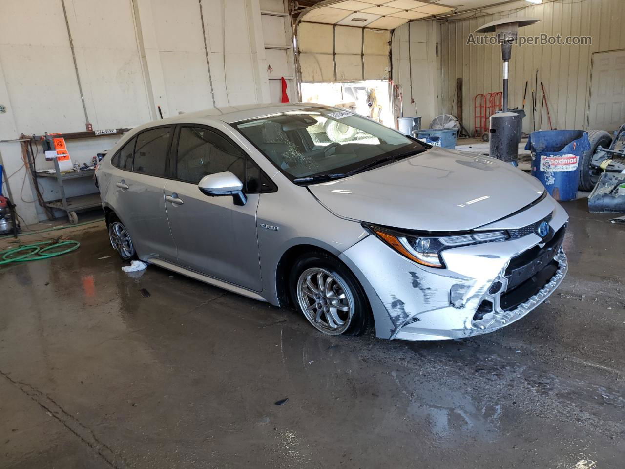 2021 Toyota Corolla Le White vin: JTDEAMDE5MJ017506