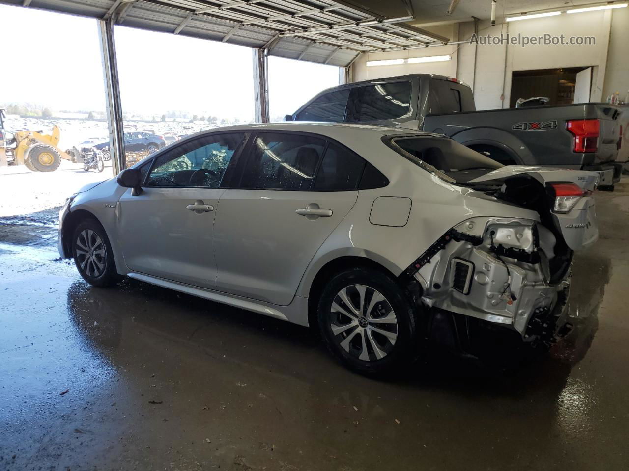 2021 Toyota Corolla Le White vin: JTDEAMDE5MJ017506