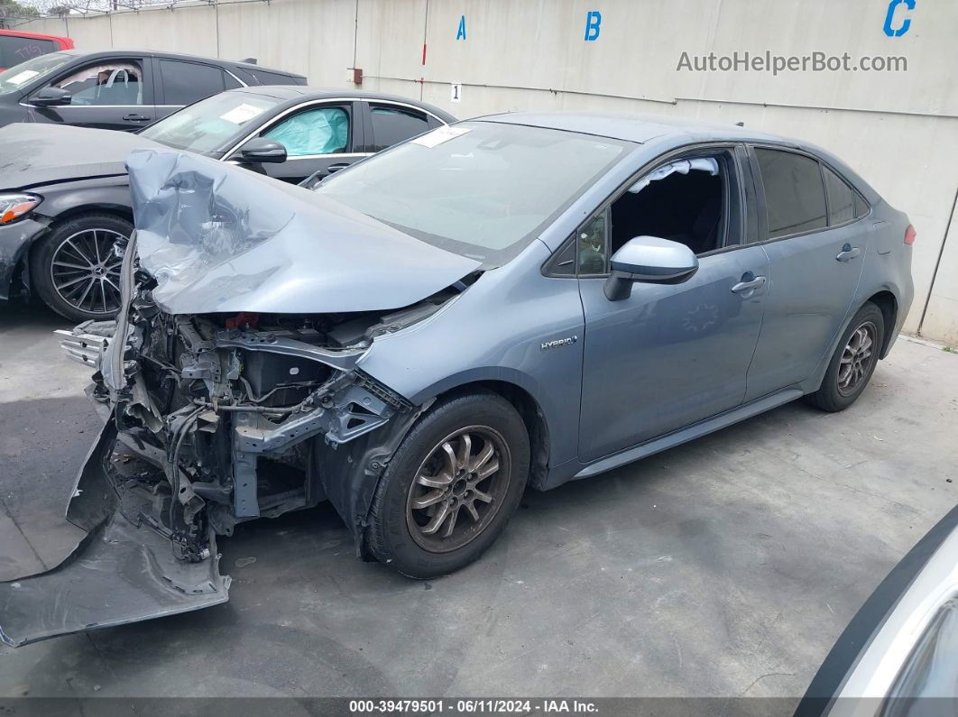 2021 Toyota Corolla Hybrid Le Blue vin: JTDEAMDE5MJ018607