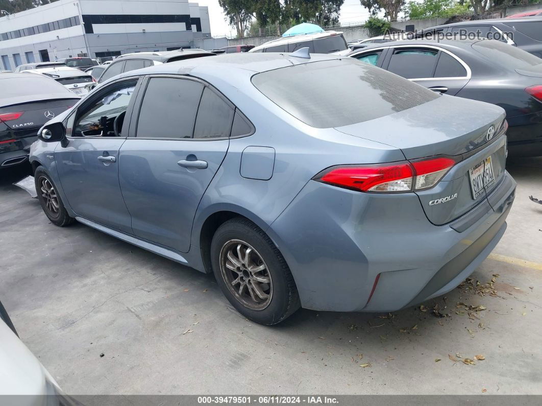 2021 Toyota Corolla Hybrid Le Blue vin: JTDEAMDE5MJ018607