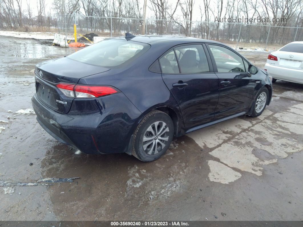 2021 Toyota Corolla Hybrid Le Blue vin: JTDEAMDE5MJ026285