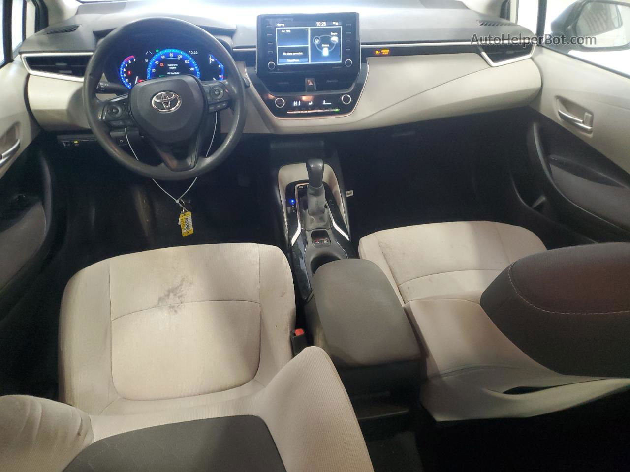 2021 Toyota Corolla Le White vin: JTDEAMDE6MJ033908