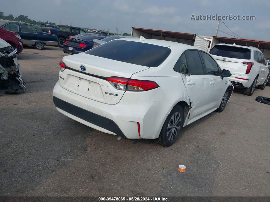 2021 Toyota Corolla Hybrid Le Белый vin: JTDEAMDE8MJ003292