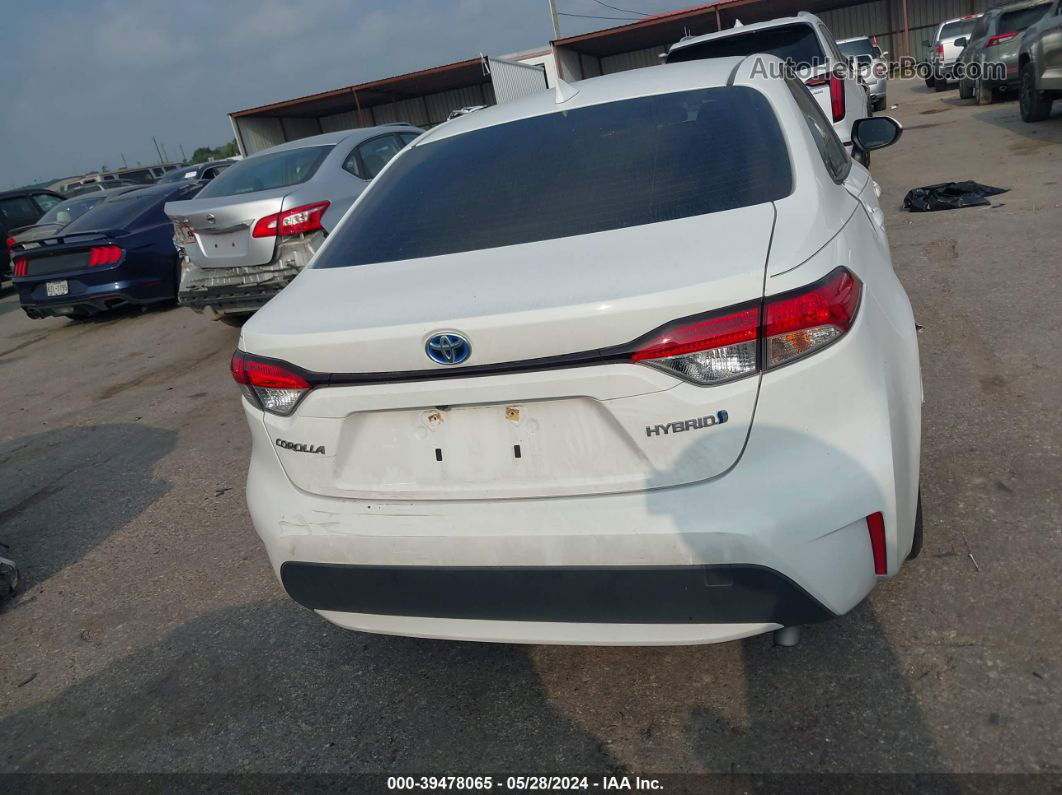 2021 Toyota Corolla Hybrid Le Белый vin: JTDEAMDE8MJ003292