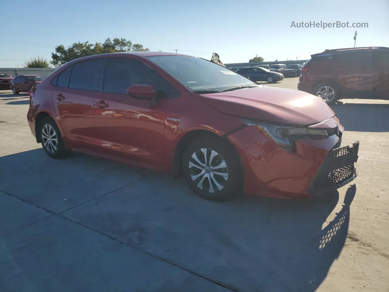 2021 Toyota Corolla Le Red vin: JTDEAMDE8MJ004006