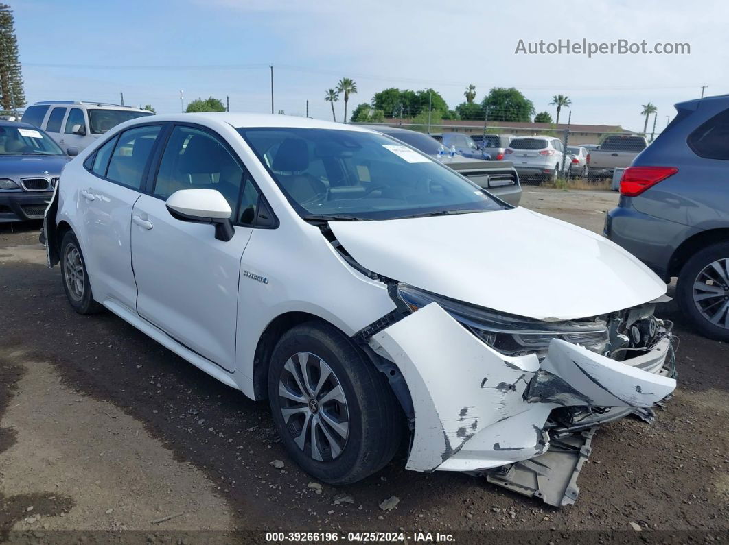 2021 Toyota Corolla Hybrid Le Белый vin: JTDEAMDE9MJ014656