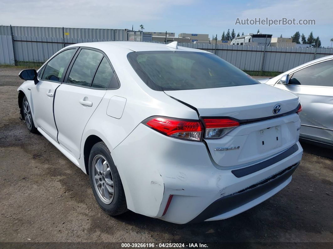 2021 Toyota Corolla Hybrid Le Белый vin: JTDEAMDE9MJ014656